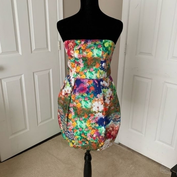 Luxe Aquarium Graphic Print Dress, 4 - Picture 7 of 7